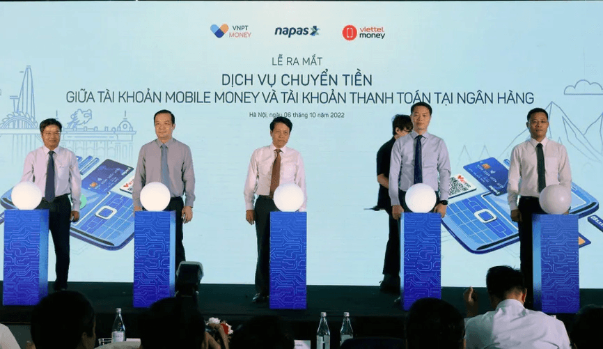 Dịch vụ chuyển tiền giữa tài khoản Mobile Money và tài khoản thanh toán tại ngân hàng