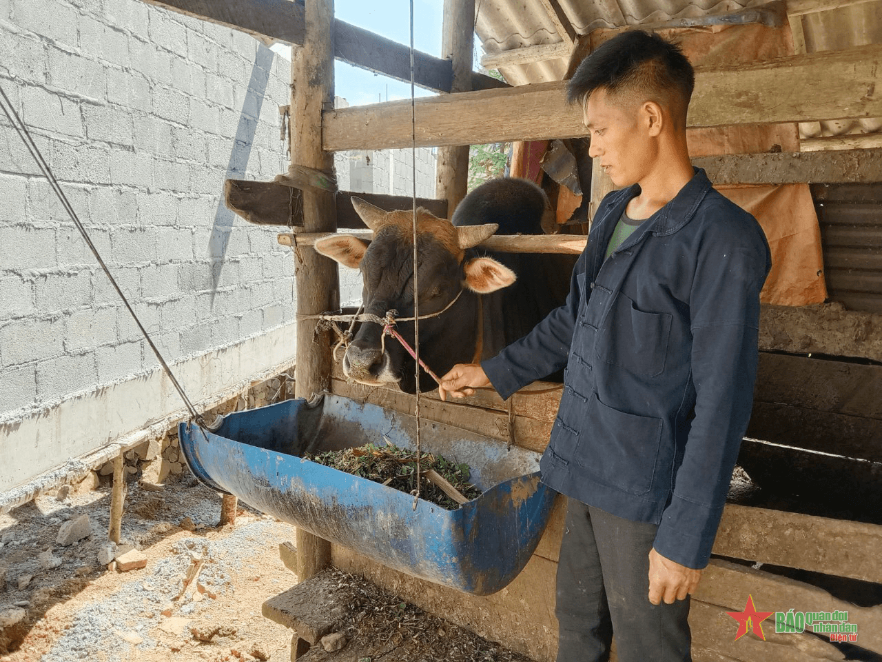 Đảng viên trẻ vươn lên trên vùng núi đá
