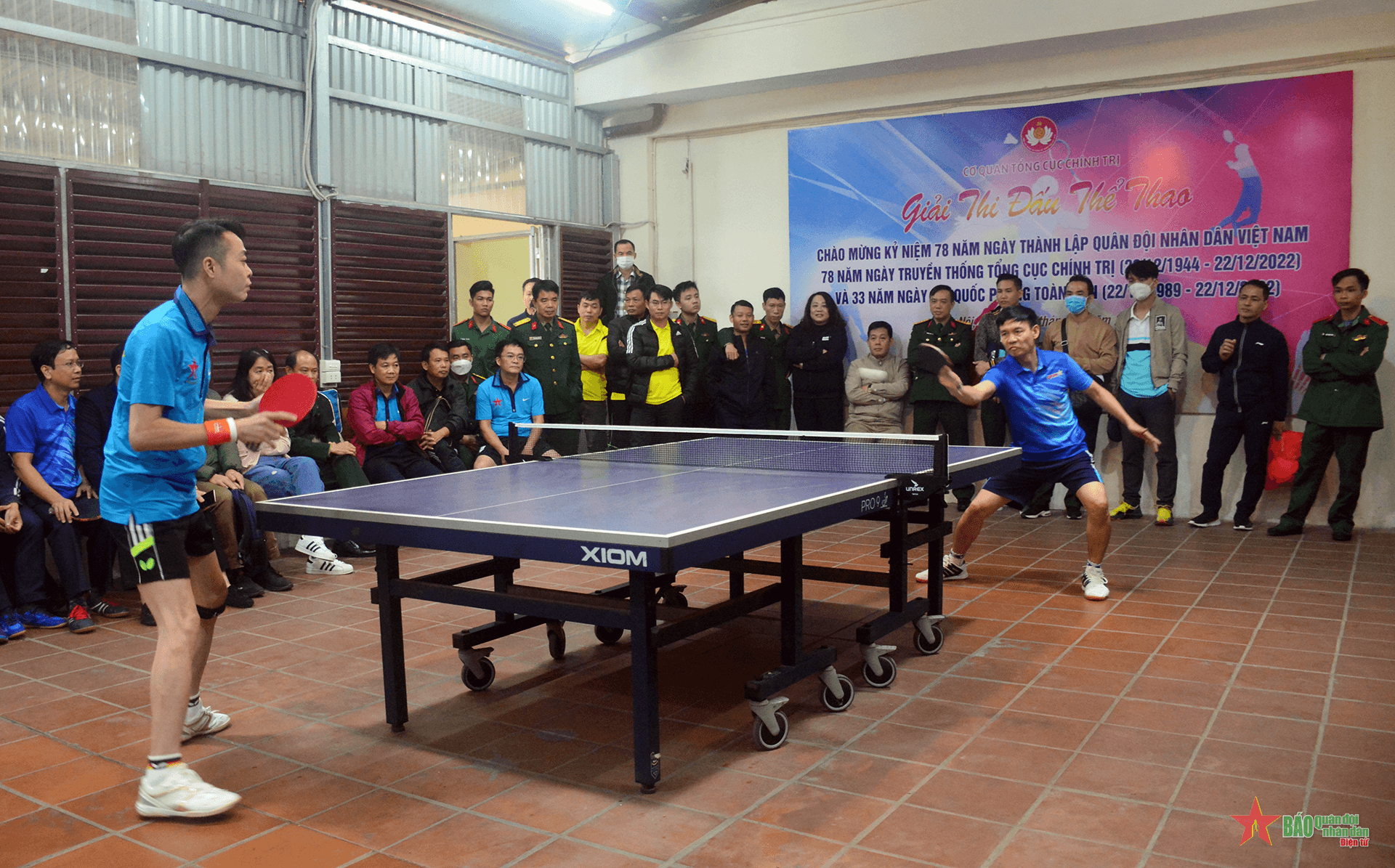 Khởi tranh giải bóng bàn giải thi đấu thể thao Cơ quan Tổng cục Chính trị năm 2022