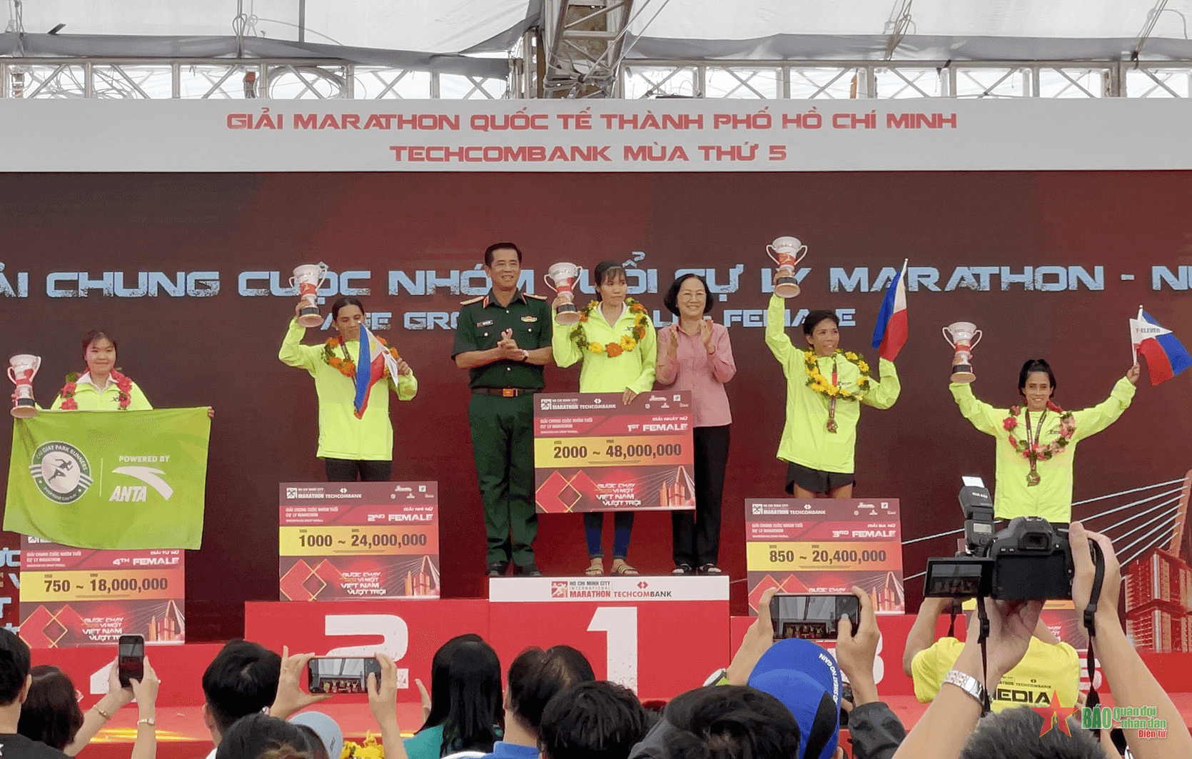 Trao thưởng Giải Marathon Quốc tế TP Hồ Chí Minh Techcombank mùa thứ 5