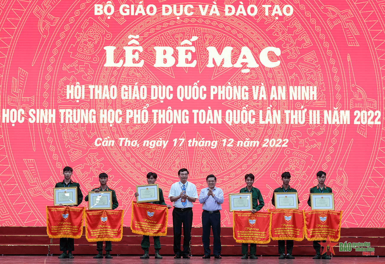 Bế mạc Hội thao Giáo dục quốc phòng và an ninh học sinh Trung học phổ thông toàn quốc lần thứ III