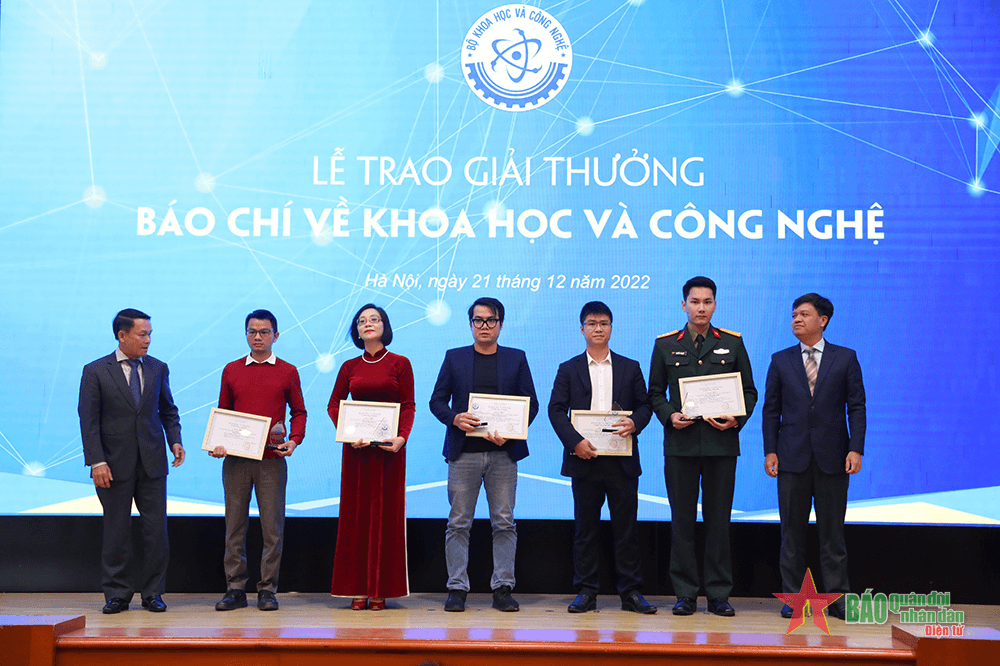 Báo Quân đội nhân dân đoạt giải nhì Giải thưởng báo chí về khoa học và công nghệ năm 2021