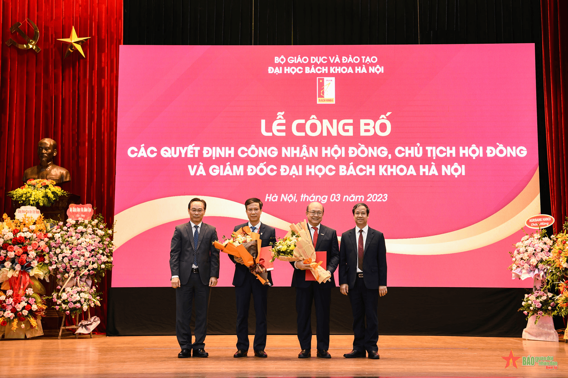 Đại học Bách khoa Hà Nội công bố bộ máy lãnh đạo mới