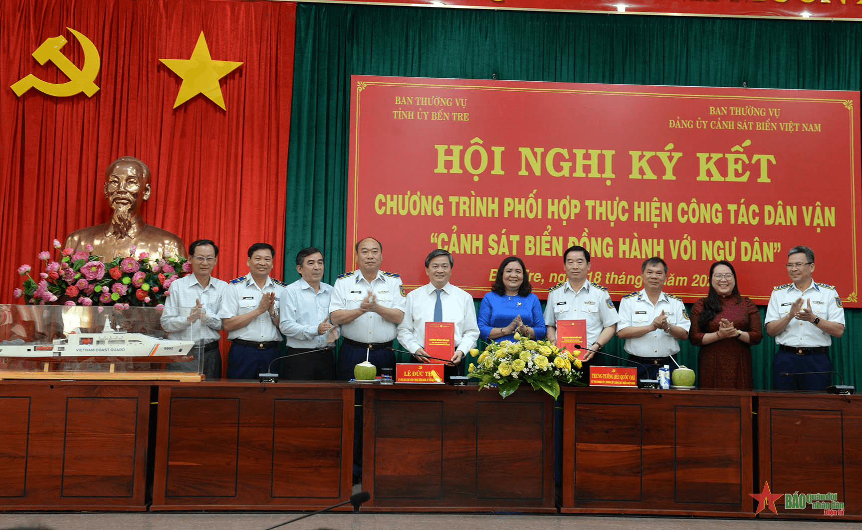 Tạo sức lan tỏa và hiệu quả của Chương trình “Cảnh sát biển đồng hành với ngư dân” tại tỉnh Bến Tre