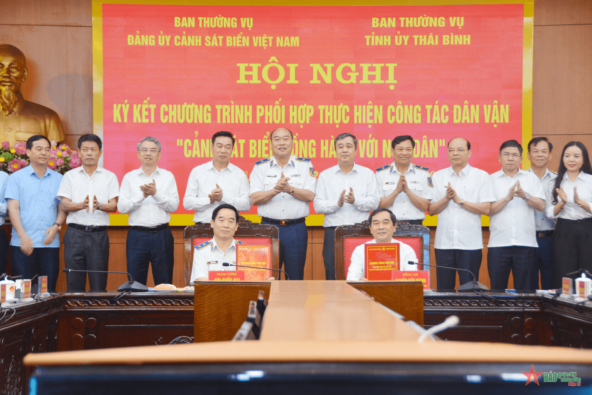 Đẩy mạnh thực hiện công tác dân vận “Cảnh sát biển đồng hành với ngư dân” tại Thái Bình