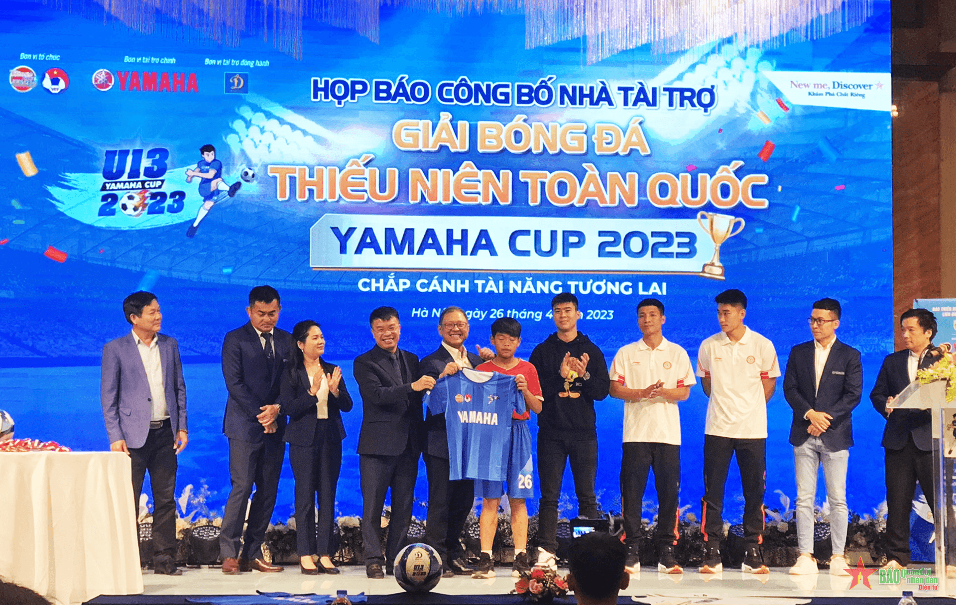 34 đội bóng dự Giải bóng đá thiếu niên toàn quốc Yamaha Cup 2023