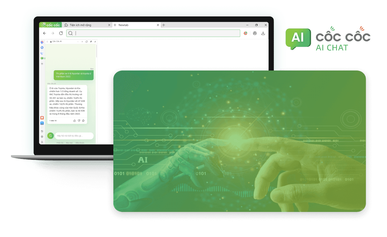 Cốc Cốc ra mắt AI Chat và AI Search tối ưu hóa cho người Việt