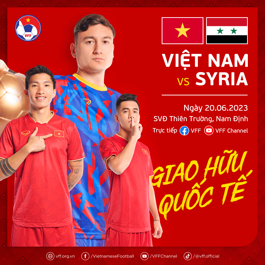 Đội tuyển Việt Nam đá giao hữu với đội tuyển Syria