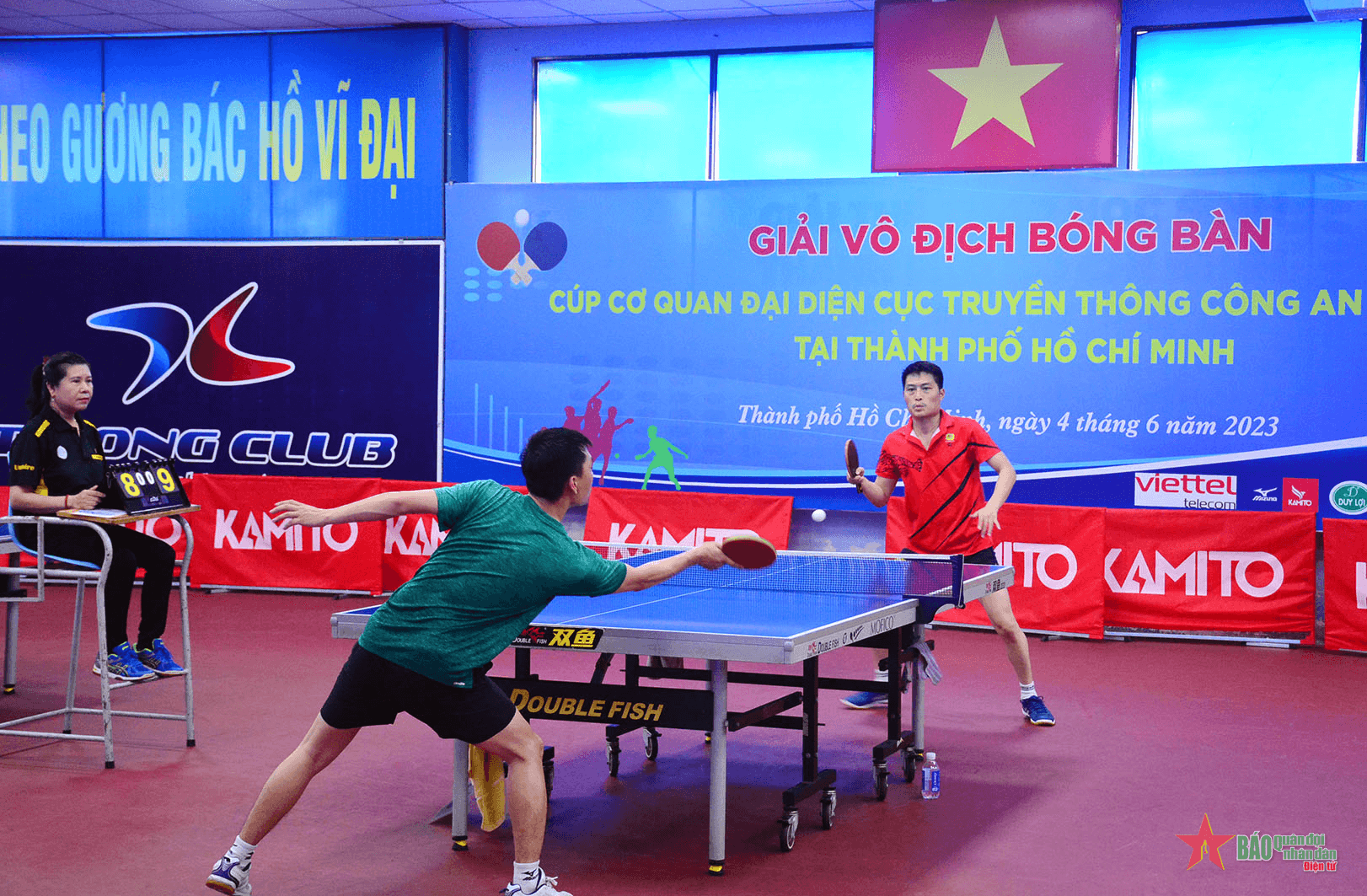 Sôi nổi Giải vô địch bóng bàn Cúp cơ quan đại diện Cục Truyền thông Công an nhân dân tại TP Hồ Chí Minh