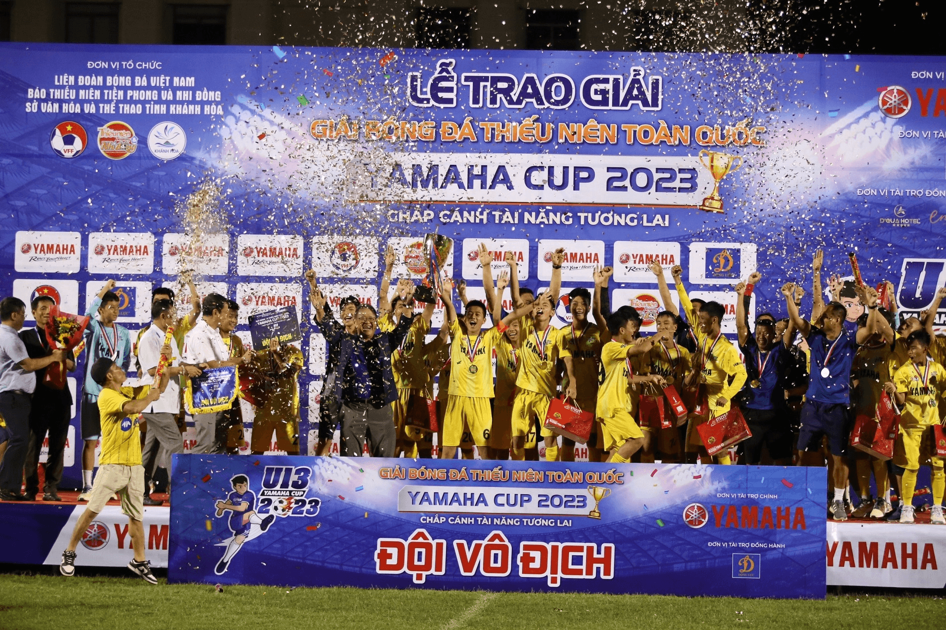 U13 Sông Lam Nghệ An vô địch Giải bóng đá Thiếu niên (U13) toàn quốc - Yamaha Cup 2023

​