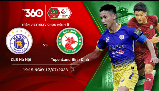 Link xem trực tiếp Hà Nội và Bình Định (vòng 1, giai đoạn 2 V-League 2023)