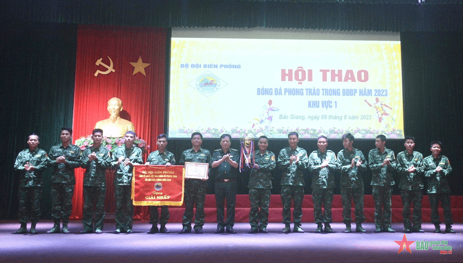 Bế mạc Hội thao bóng đá phong trào trong Bộ đội Biên phòng năm 2023