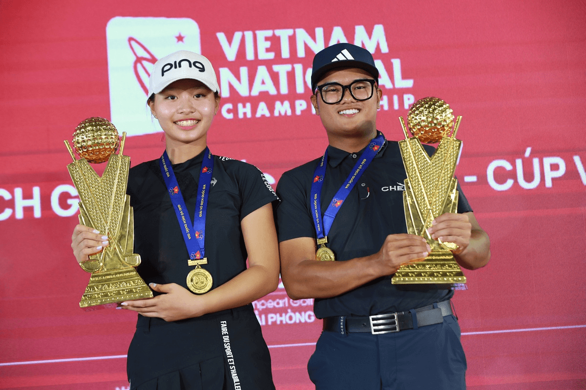 Nhất Long và Chúc An vô địch giải golf quốc gia 2023