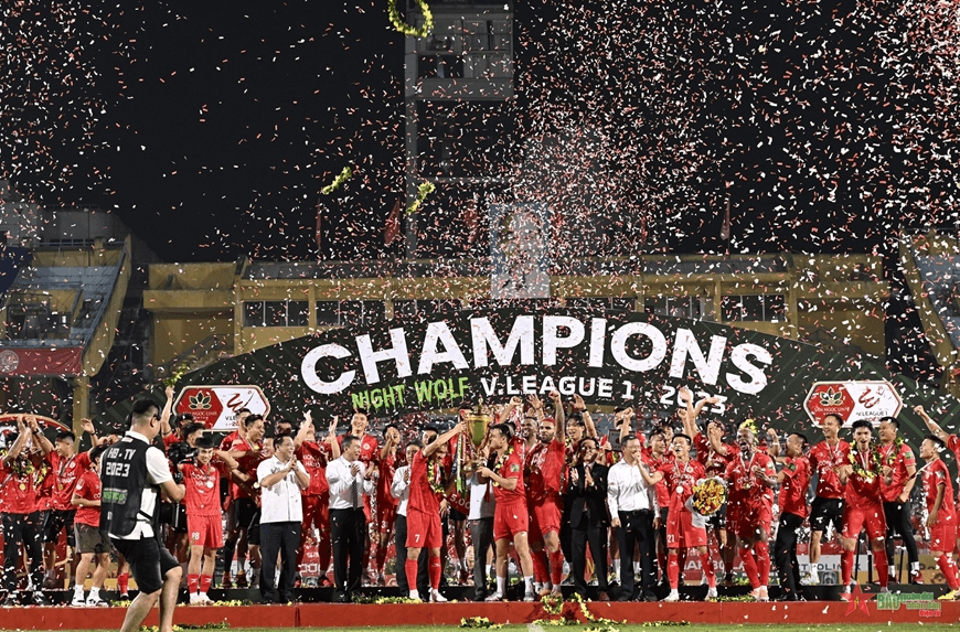 Chùm ảnh: Hành trình vô địch V-League lịch sử của Công an Hà Nội FC