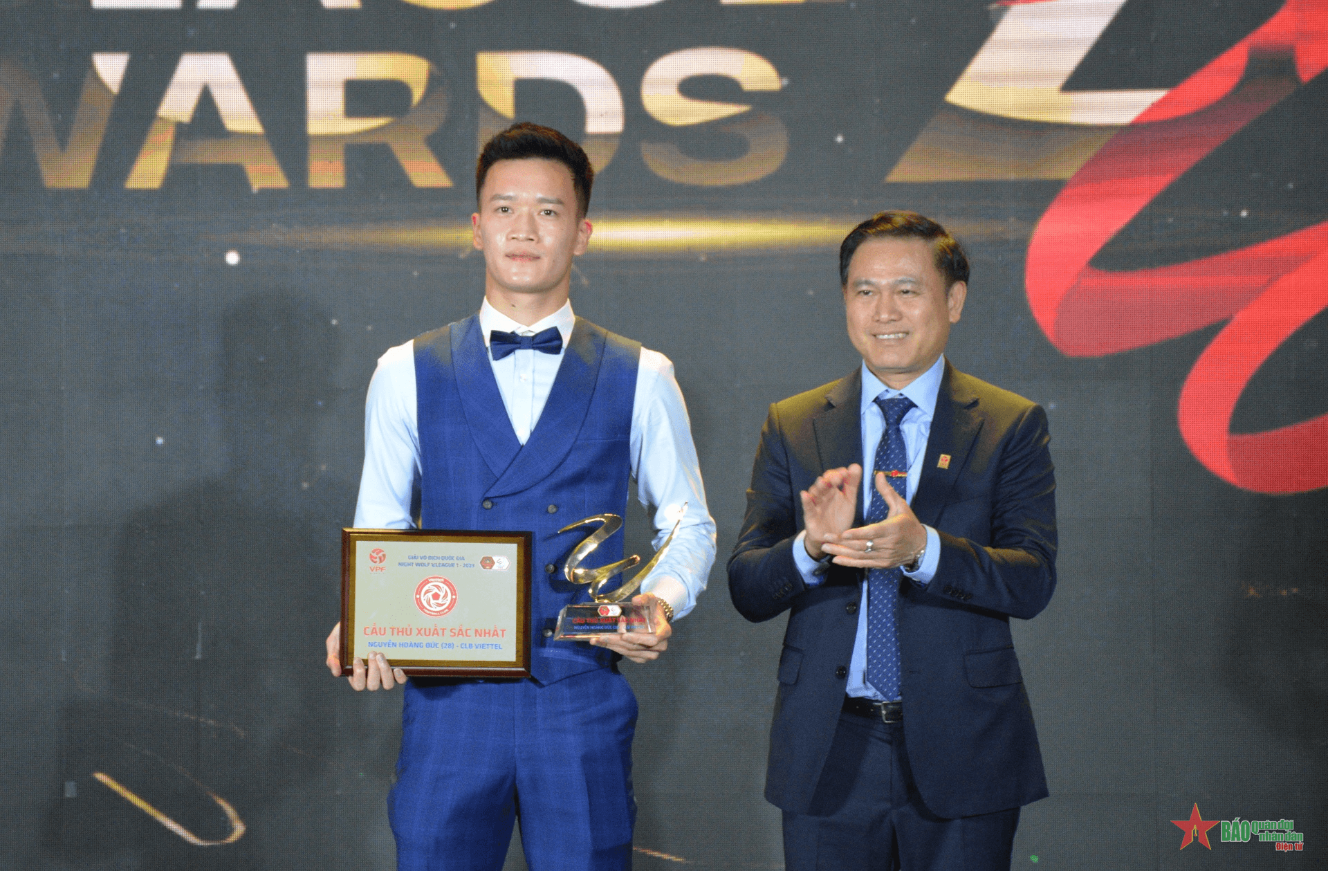 Tiền vệ Viettel FC Hoàng Đức là cầu thủ xuất sắc nhất V-League 2023