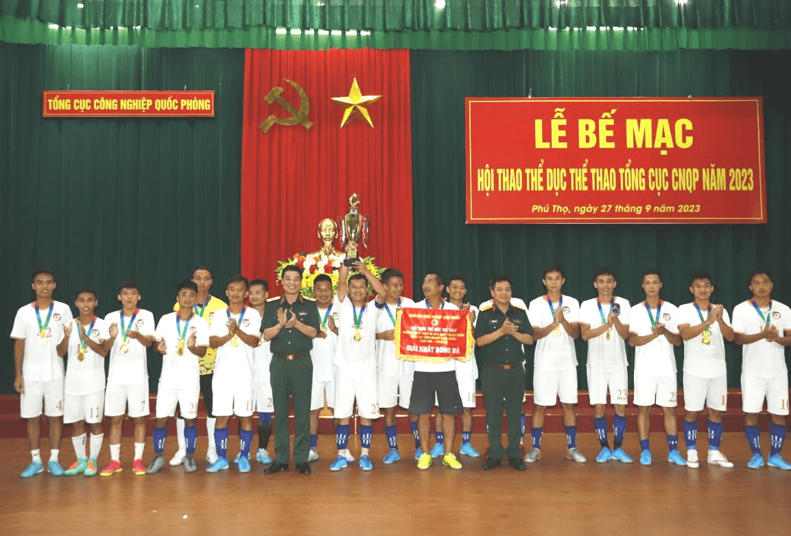 Bế mạc Hội thao Thể dục thể thao Tổng cục Công nghiệp quốc phòng năm 2023
