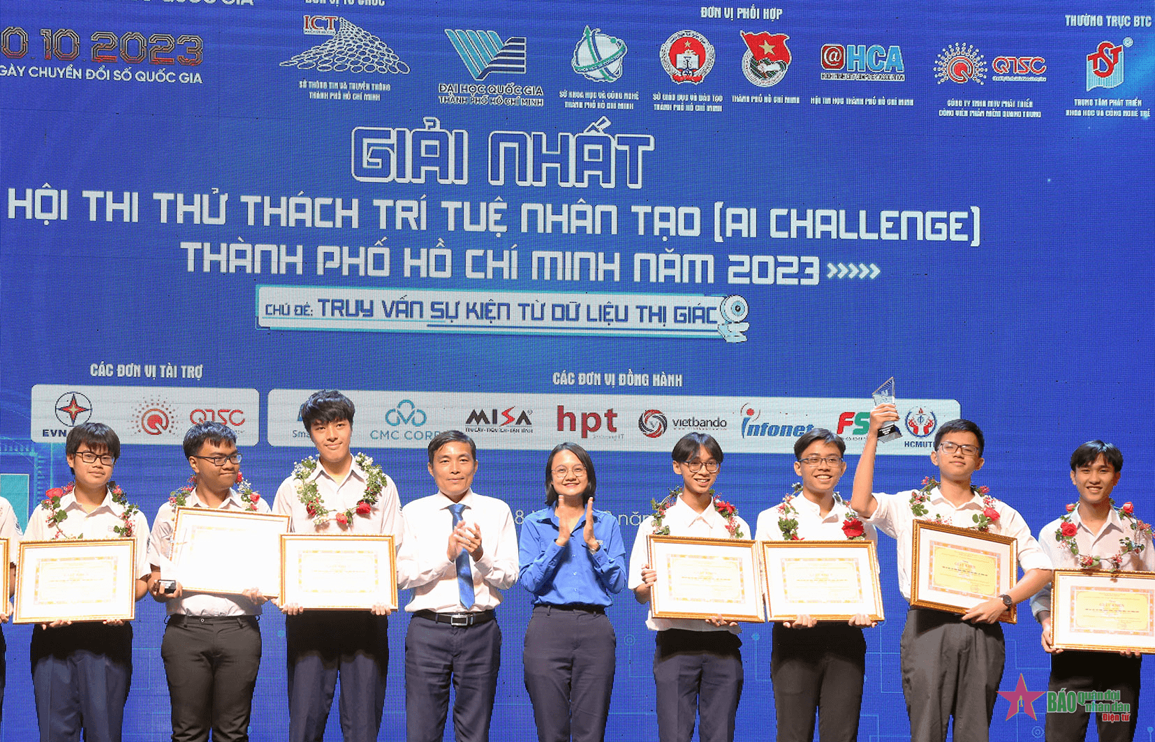 Trao 24 giải thưởng Hội thi Thử thách trí tuệ nhân tạo TP Hồ Chí Minh