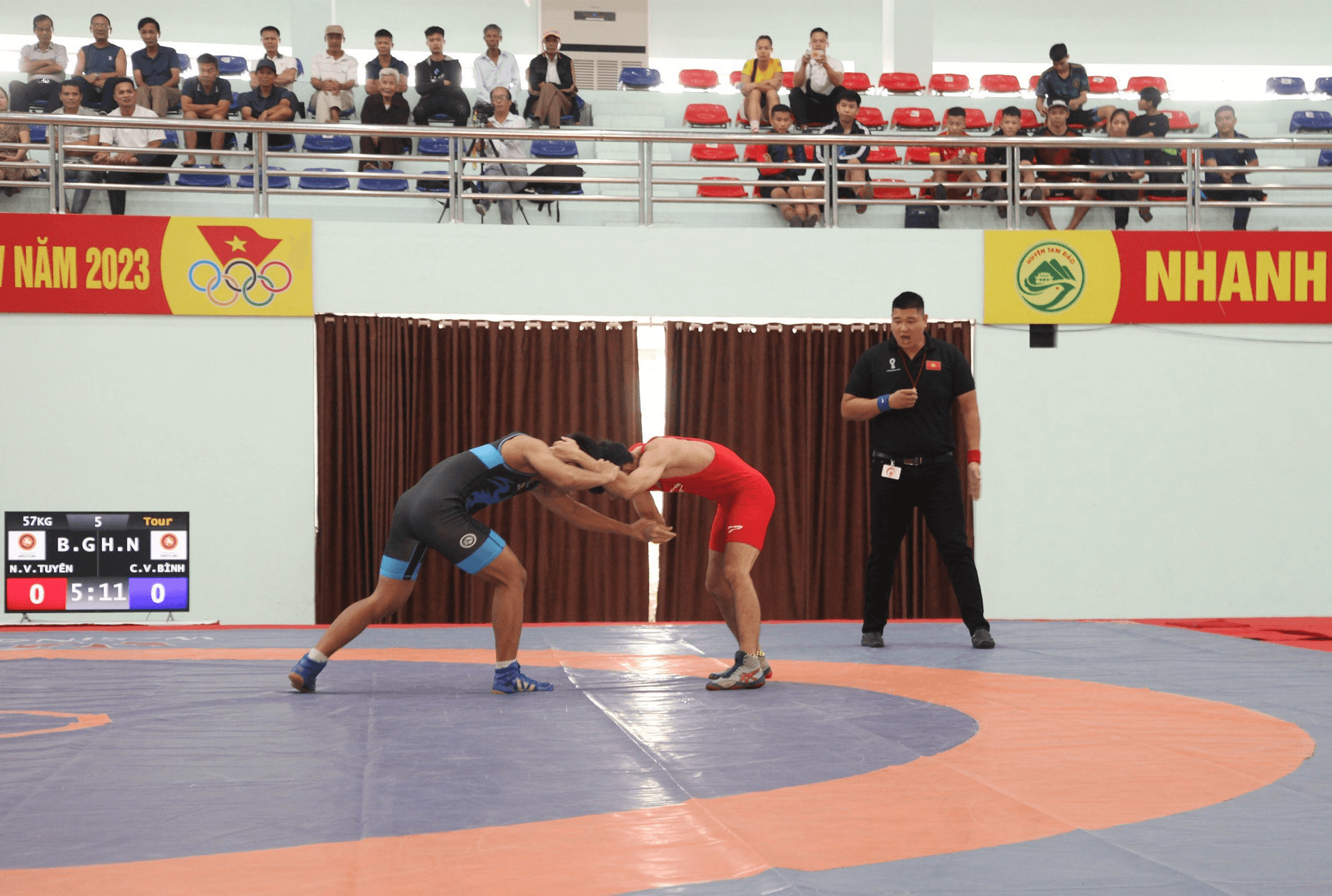 Giải vô địch vật cổ điển, vật tự do quốc gia năm 2023: Quân đội giành giải nhất toàn đoàn