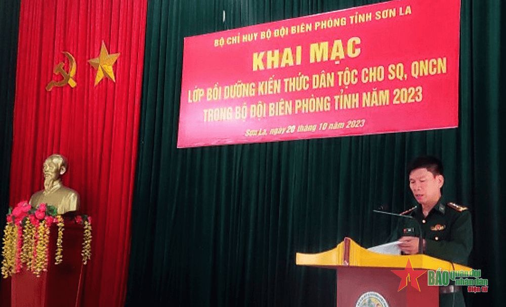 Bộ đội Biên phòng tỉnh Sơn La khai mạc lớp bồi dưỡng kiến thức dân tộc