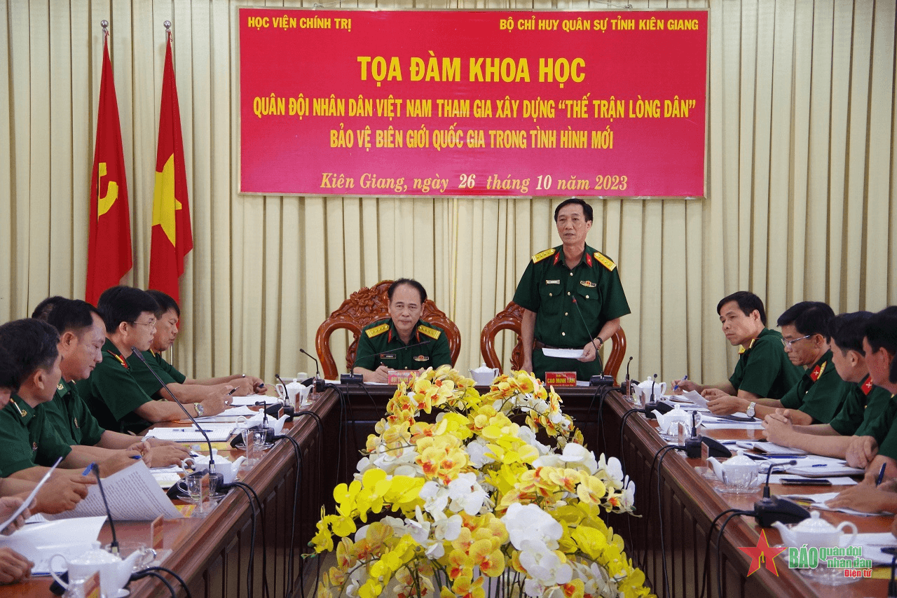 Tọa đàm khoa học Quân đội nhân dân Việt Nam tham gia xây dựng “Thế trận lòng dân” bảo vệ biên giới quốc gia trong tình hình mới