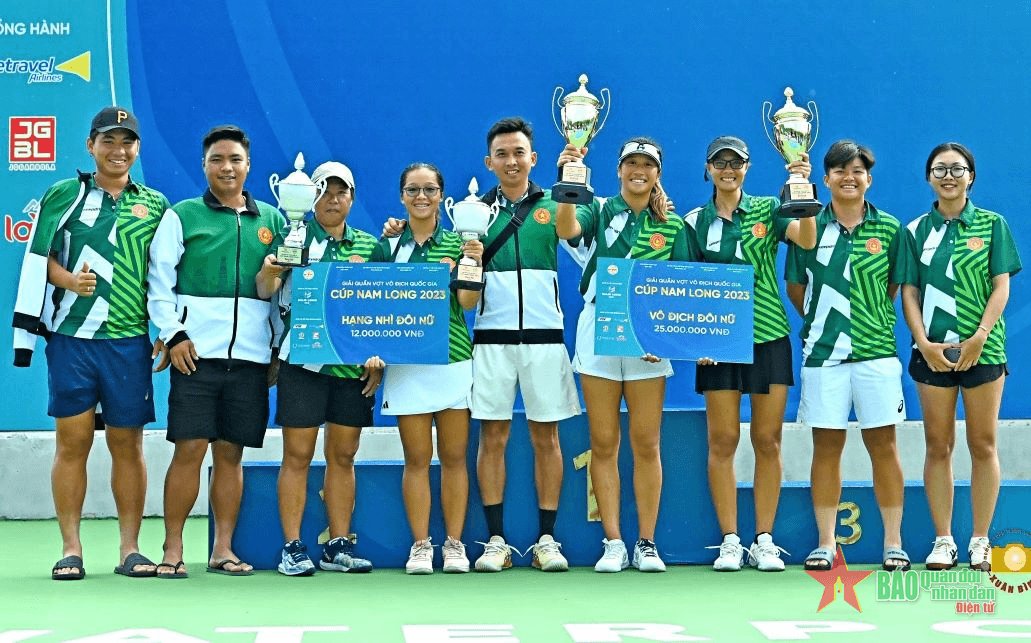 Giải Quần vợt vô địch trẻ toàn quốc và vô địch quốc gia - Cúp Nam Long 2023: Đoàn Quân đội nhất toàn đoàn
