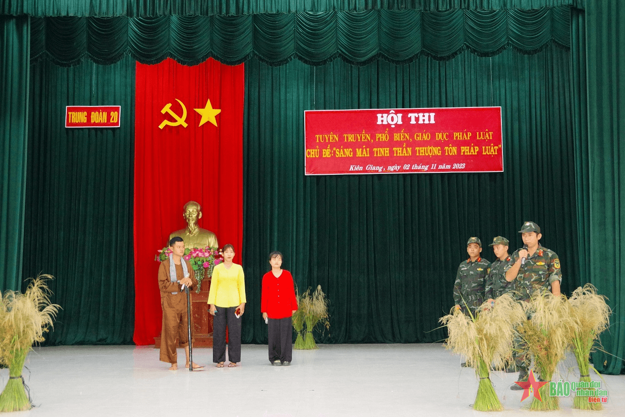 Sư đoàn 330 (Quân khu 9): Ấn tượng Hội thi tuyên truyền, phổ biến, giáo dục pháp luật năm 2023