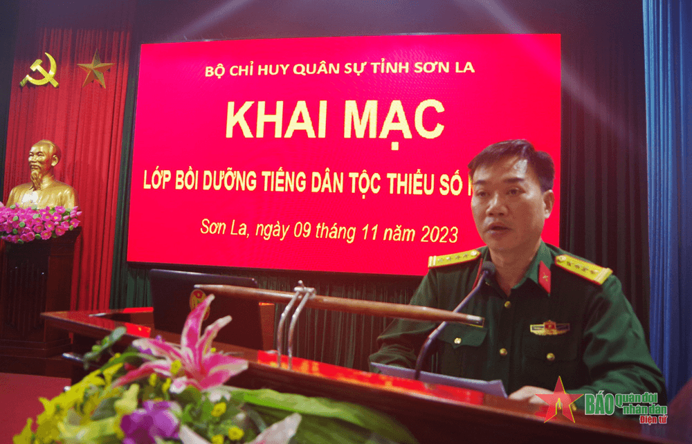 Bộ CHQS tỉnh Sơn La khai mạc lớp bồi dưỡng tiếng dân tộc thiểu số