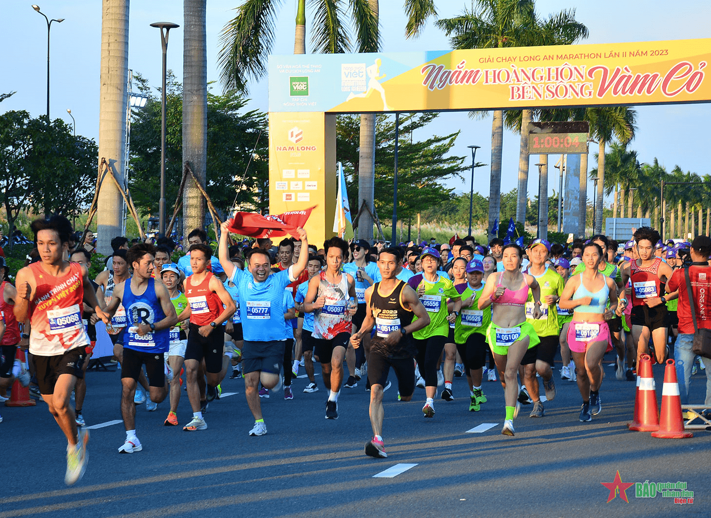 Hơn 2.000 vận động viên tham gia Giải chạy Long An Marathon 2023