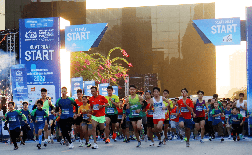 Sôi động Giải Marathon Quốc tế Di sản Hạ Long 2023