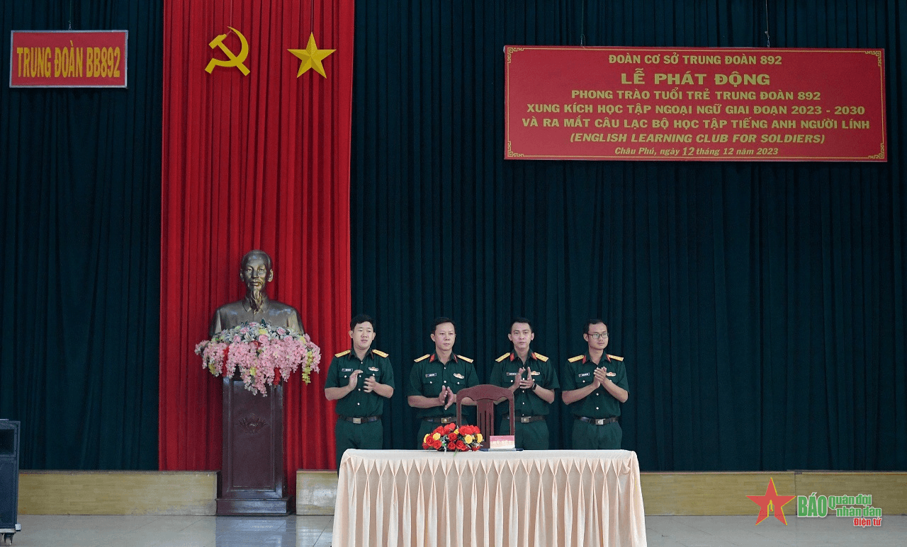 An Giang: Ra mắt Câu lạc bộ học tập tiếng Anh người lính