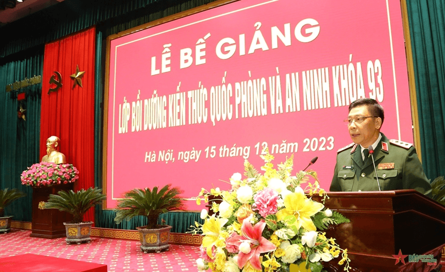 Học viện Quốc phòng bế giảng lớp bồi dưỡng kiến thức quốc phòng và an ninh khóa 93