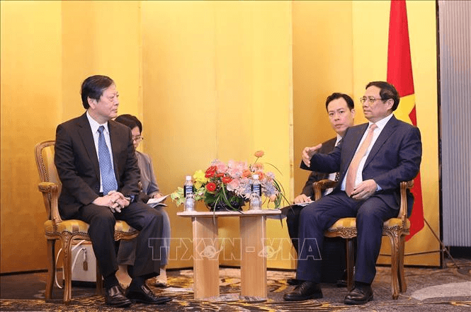 Thủ tướng Phạm Minh Chính tiếp lãnh đạo các tập đoàn kinh tế hàng đầu Nhật Bản