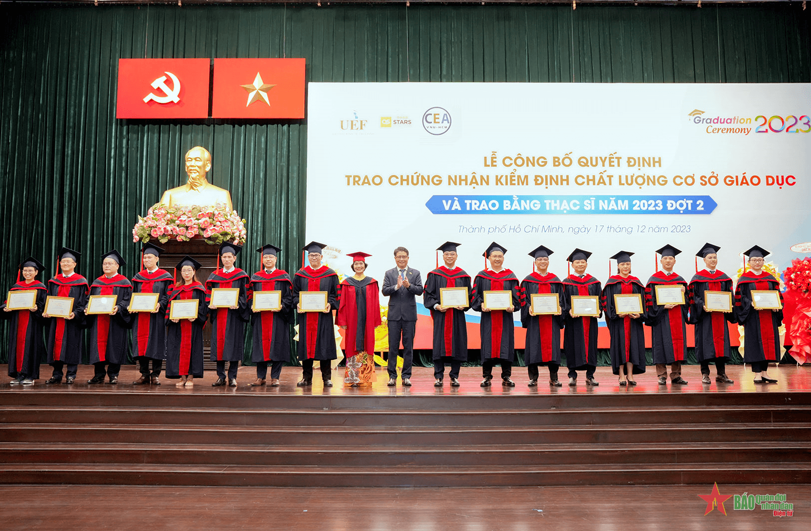 Trường Đại học Kinh tế - Tài chính TP Hồ Chí Minh: Trao bằng tốt nghiệp thạc sĩ cho 196 học viên