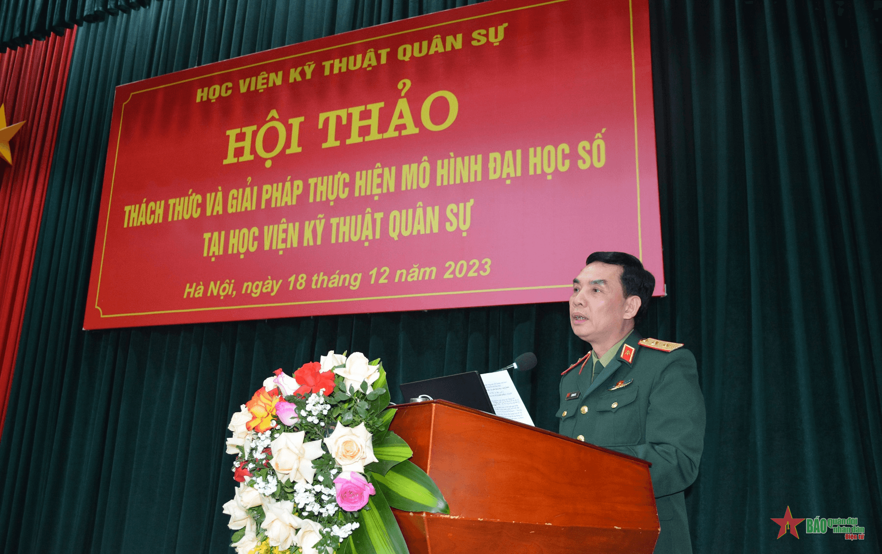 Hội thảo “Thách thức và giải pháp thực hiện mô hình Đại học số tại Học viện Kỹ thuật Quân sự”