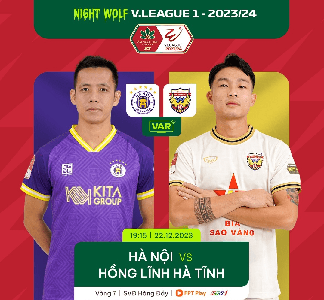 Link xem trực tiếp Hà Nội và Hà Tĩnh (vòng 7 V-League 2023-2024)