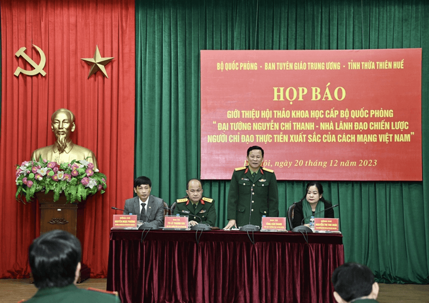 Hôm nay, tổ chức Hội thảo khoa học nhân kỷ niệm 110 năm Ngày sinh Đại tướng Nguyễn Chí Thanh