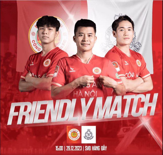 Công an Hà Nội FC tham dự trận đấu đặc biệt