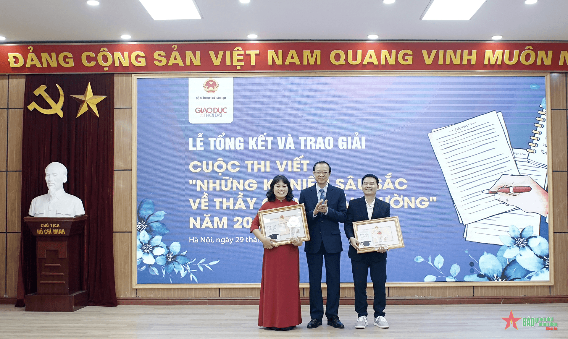 Hơn 80.000 tác phẩm dự Cuộc thi viết Những kỷ niệm sâu sắc về thầy cô và mái trường năm 2023