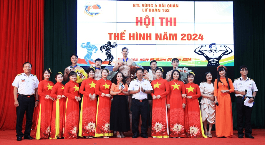 Hội thi thể hình Lữ đoàn 162 thành công tốt đẹp