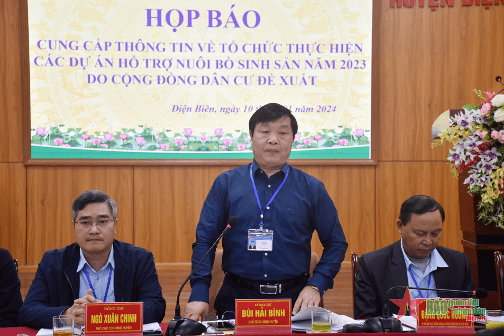 Điện Biên: Họp báo thông tin về việc thực hiện các dự án hỗ trợ nuôi bò sinh sản năm 2023