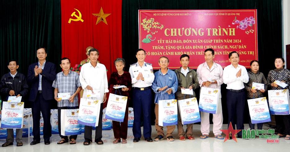 Vùng Cảnh sát biển 2 với Chương trình “Tết Hải đảo” năm 2024
