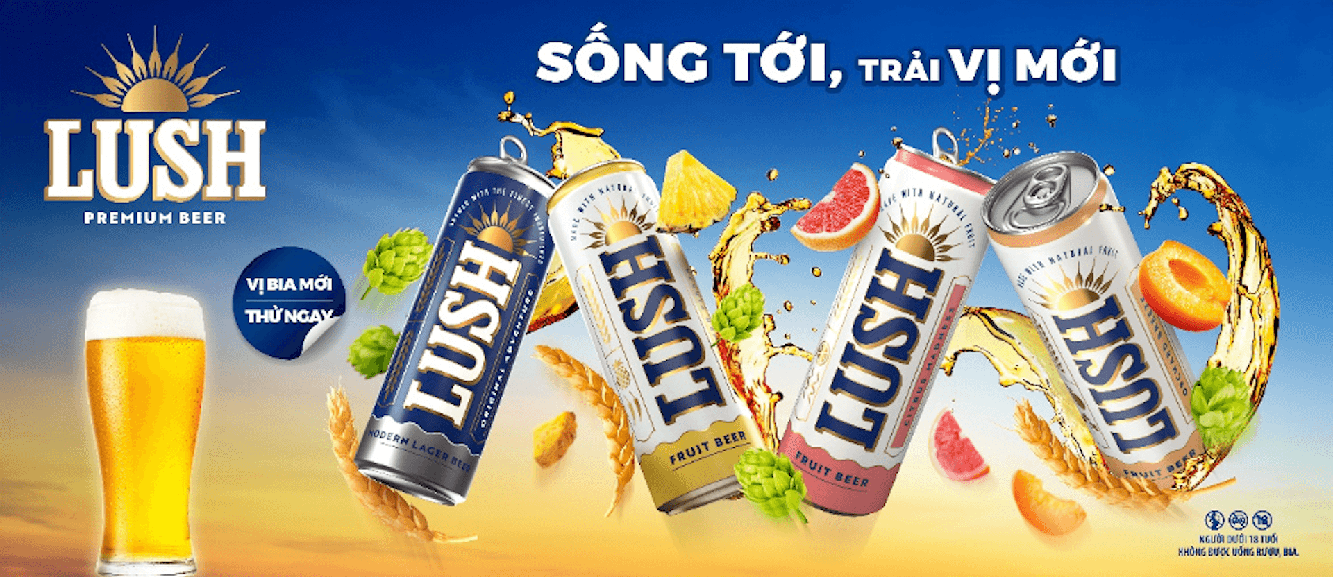 Thị trường bia trái cây có thêm thương hiệu LUSH