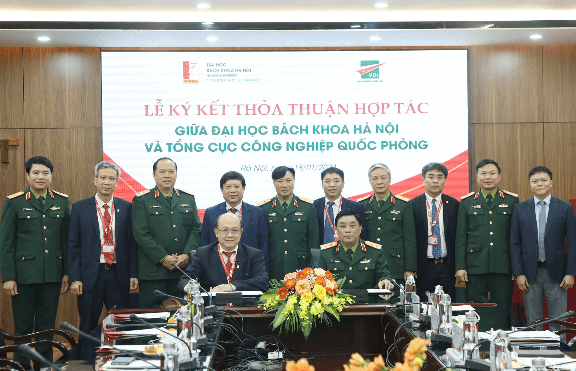 Tổng cục Công nghiệp quốc phòng ký kết hợp tác với Đại học Bách khoa Hà Nội