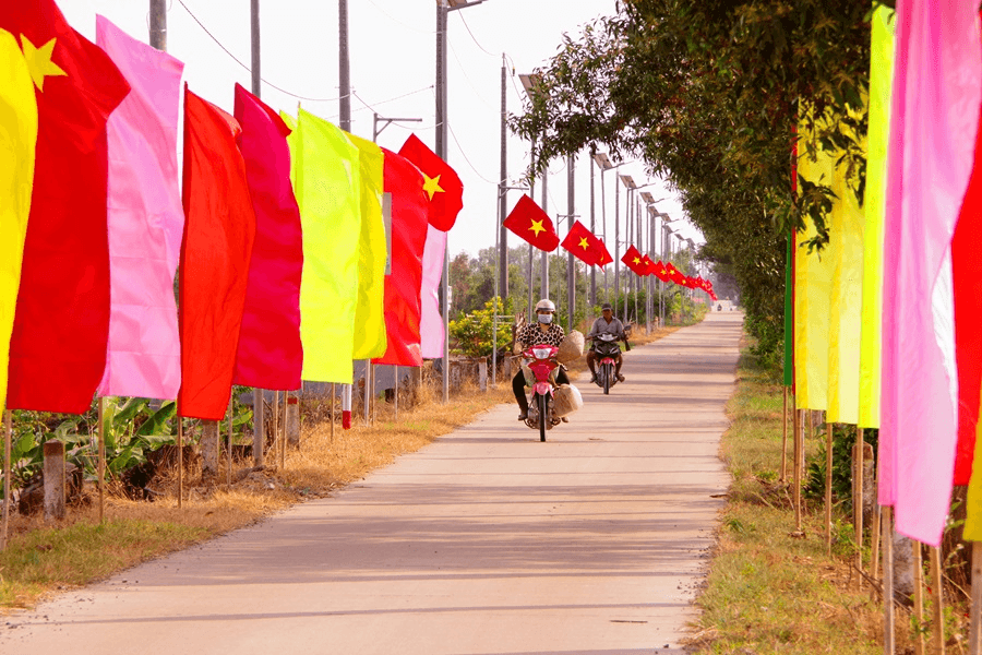 “Đường cờ Tổ quốc” ở Long An
