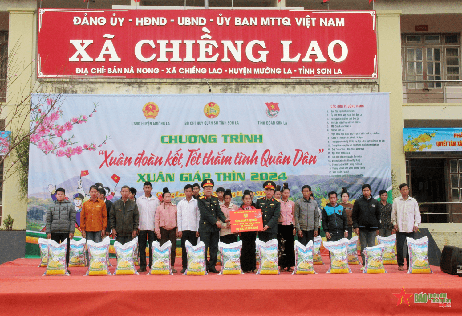 Nhiều hoạt động ý nghĩa trong Chương trình “Xuân đoàn kết, Tết thắm tình quân dân” tại Chiềng Lao
