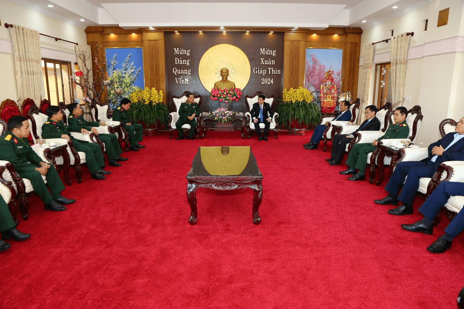 Bộ tư lệnh Quân khu 7 chúc Tết các cơ quan, đơn vị trên địa bàn tỉnh Lâm Đồng