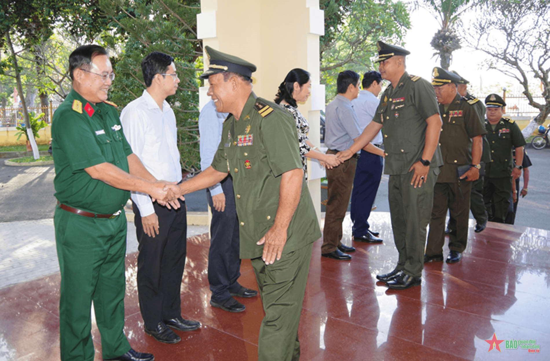 Tiểu khu Quân sự tỉnh Kampong Chhnang, Campuchia thăm, chúc Tết tại Bình Thuận