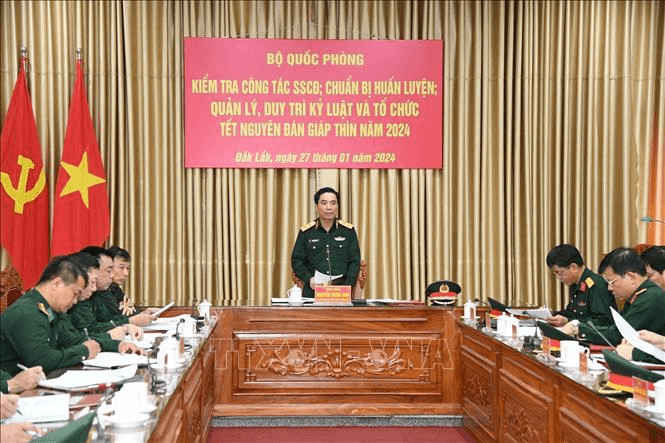 Bộ Quốc phòng kiểm tra công tác sẵn sàng chiến đấu ở tỉnh Đắk Lắk