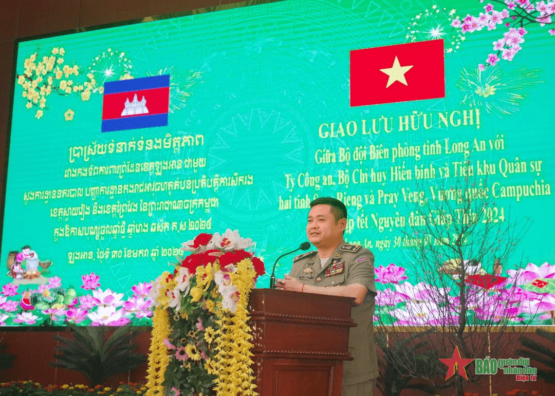 Bộ đội Biên phòng tỉnh Long An: Giao lưu hữu nghị với lực lượng bảo vệ biên giới Campuchia