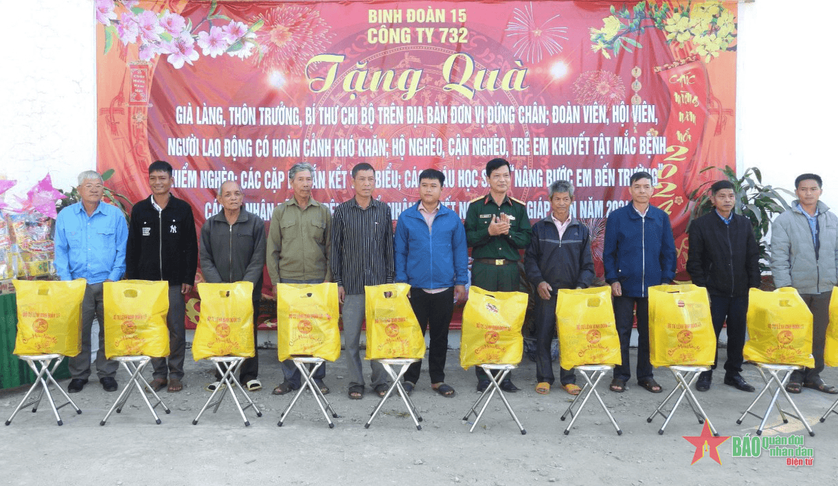Công ty 732 (Binh đoàn 15): Chi hơn 4,6 tỷ đồng chăm lo Tết cho công nhân và nhân dân trên địa bàn